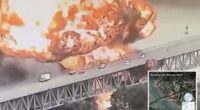 Wild video shows fireball consume Panama Canalâs Bridge of the Americas, killing one
